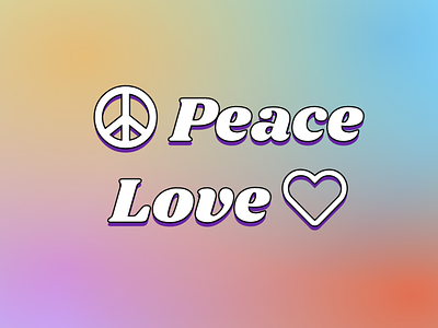 Peace & Love design gradient graphic design header icon icons intro logo mdb mdbootstrap typography ui ui design web design