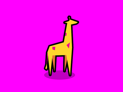 Giraffe animal cute design edgy flat geometric giraffe graphic design illustration minimal polygon simple