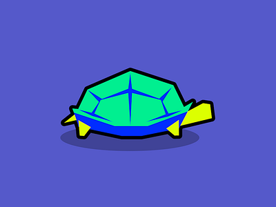 Turtle animal design edgy flat geometric graphic design illustration minimal polygon reptile simple turtle