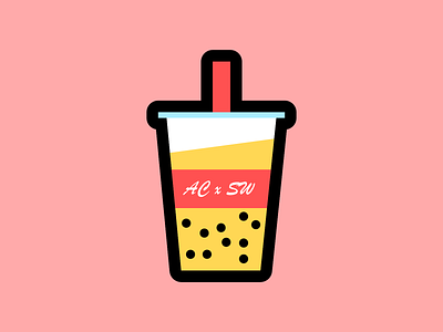 QualiTea Ratings - Logo Redesign boba clean cup drink edgy flat food graphic design instagram logo minimal pearl polygon redesign simple