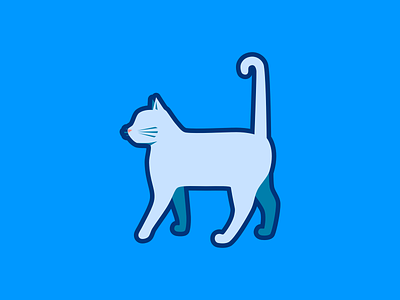 Cat animal art branding cat cute design flat graphic design illustration logo minimal simple vector