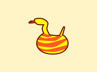 Snake animal art branding cute design flat graphic design illustration logo minimal orange reptile simple snake vector warm yellow