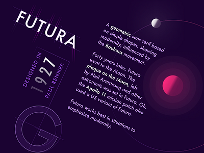 Futura Font Poster futura graphic design illustration poster typography