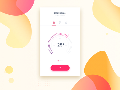 Temperature UI — Rebound red ui ui design ui design uiux warm colors