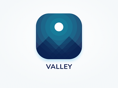 Valley Icon app icon app icon design figma geometric icon design icons