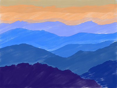 Langtang National Park art blue tone design digital painting langtang langtang national park mountains nepal sunset water colour
