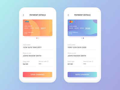 Daily UI #4: Credit Card Info Form by Shirish Shikhrakar on Dribbble