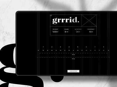 Grrrid - Grid Calculator calculator design grid grid layout interface ui ui ux ux web website
