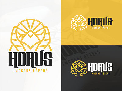 Horus Aerial Images - Logo aerial aircraft bird design drone horus identity logo mark sign