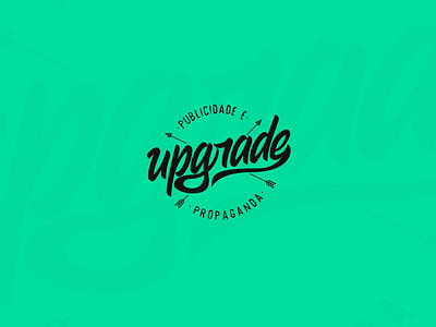 Upgrade - Logo agency brand design handmade lettering logo type upgrade