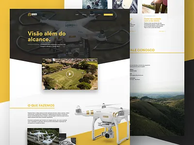 Horus Aerial Images - Website aerial aircraft bird design drone horus one page site ui ux web website