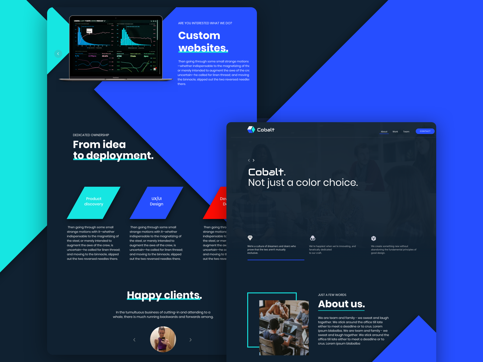 Landing Page Concept by Ferenc Muck for ff.next on Dribbble