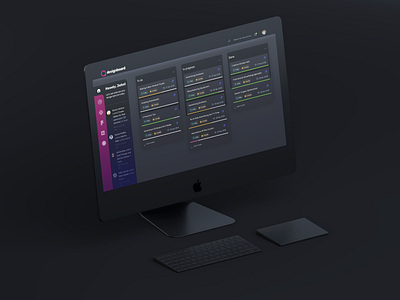 Dashboard Concept for Designers I Dark mode