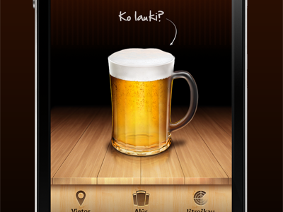 Beer radar (home screen) beer home screen iphone radar redesign ui