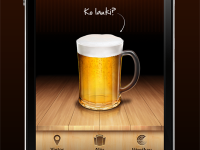 Beer radar (home screen)