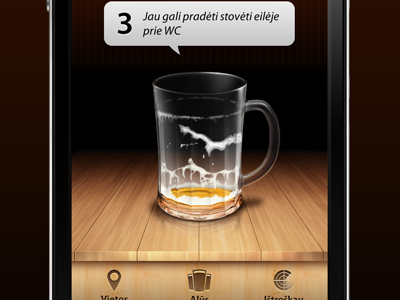 Beer radar (counter) beer counter iphone radar redesign ui