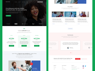 Medical Site landing design landingpage medical