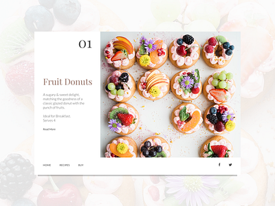 Minimal Food Blog 🍩