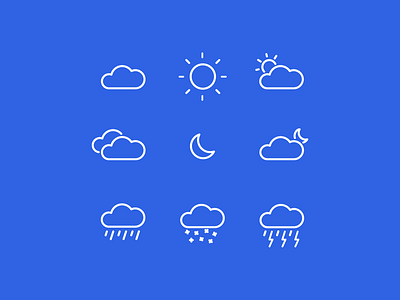 Minimal Weather Icons 🌥