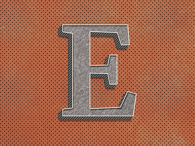 E : 36 Days of Type 🔡 36daysoftype alphabets branding design gradient illustration lettering logo retro type typography vector