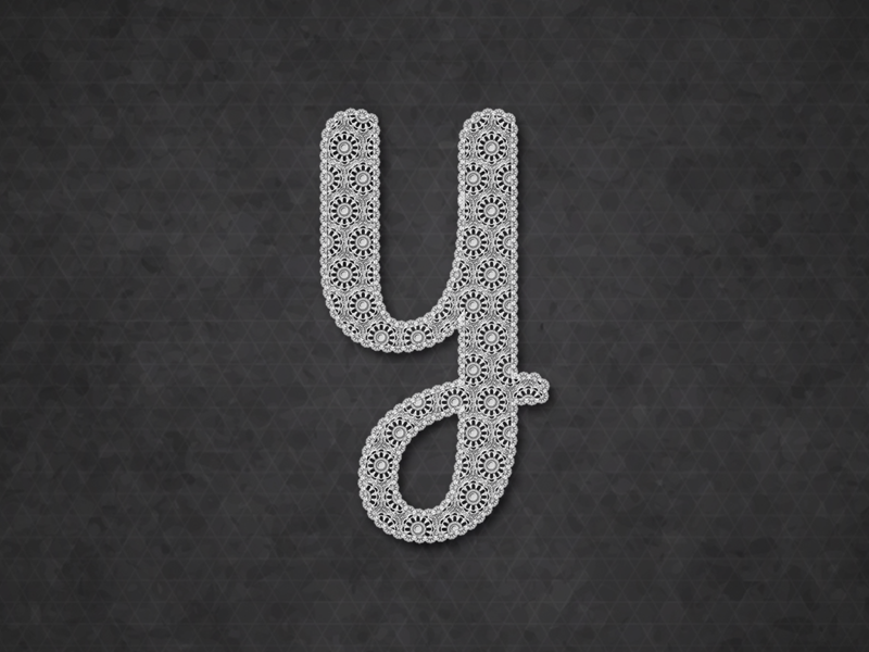 Y : 36 Days of Type 🔡 texture lace alphabets type typography 36daysoftype illustration logo design vector branding lettering