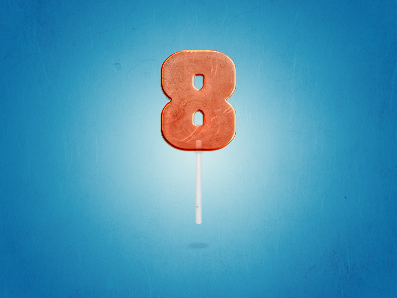 8 : 36 Days of Type 🔢 candy lettering branding vector design logo illustration 36daysoftype typography type numbers lollipop