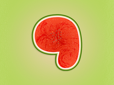 9 : 36 Days of Type 🔢 36daysoftype branding design fruit illustration lettering logo numbers type typography vector watermelon