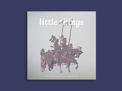 Cover Art : little things 📝 album art branding design illustration lettering logo shadow type typography vector vintage