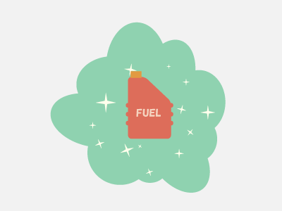 Fuel fuel gas illustration