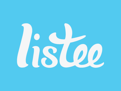 Listee custom type listee logo typography