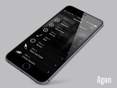 Agon App agon app design interface ios mobile ui