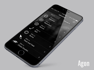 Agon App agon app design interface ios mobile ui