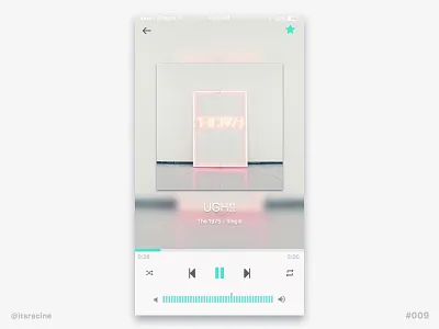 Daily UI #009 - Music Player .sketch 009 app dailyui freebie ios music player sketch the1975 ugh