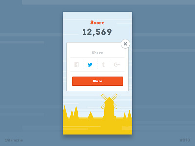 Daily UI #010 - Social share .sketch 010 app dailyui freebie game ios sketch social share