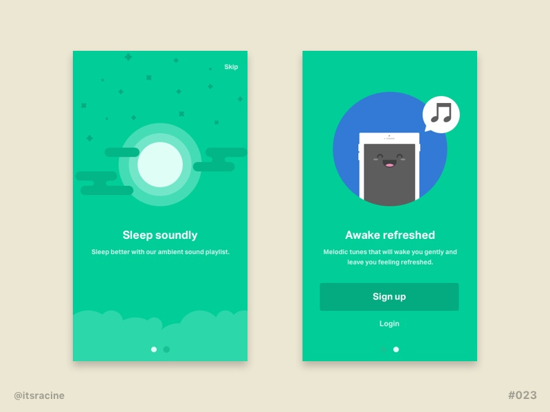 Mobile Onboarding Screens For Sketch