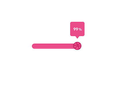 Becoming a Dribbble player ... 99% design dribbble debut firstshot progress bar ui uidesign uielements ux uxdesign vector