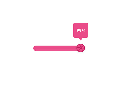 Becoming a Dribbble player ... 99%