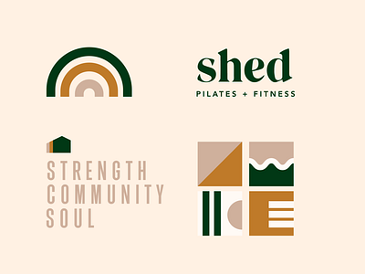 Shed Pilates Branding brand brand design brand identity