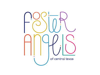 Foster Angels of Central Texas angels branding children foster foster angels illustration logo non profit