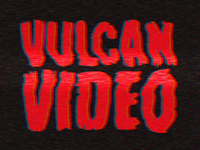 Vulcan Video aftereffects austin texas branding cult cult classic film gif horror logo rebrand sci fi video vulcan vulcan video