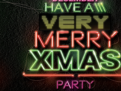 Neon Christmas Flyer