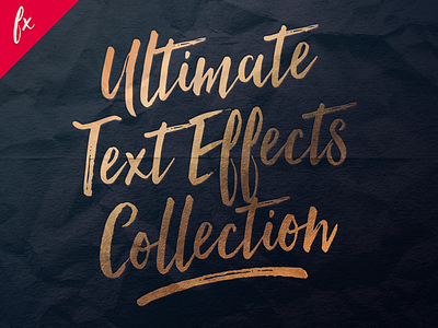 Ultimate Text Effect Collection foil gold hot foil metallic text effect