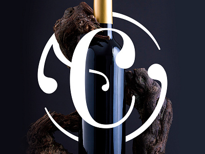 Dribbble brand branding c label logo wine
