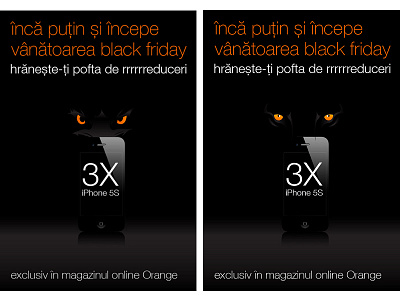 Orange Black Friday Kv design