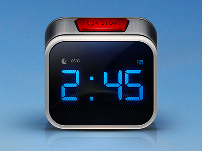 My Healthy Alarm alarm app icon clock design ios ipad iphone time weather