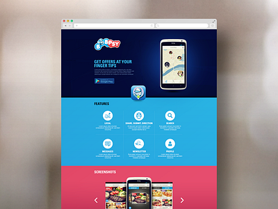 Bobpsy Website android app bangalore india ios ios7 kerala landing page location map psd website