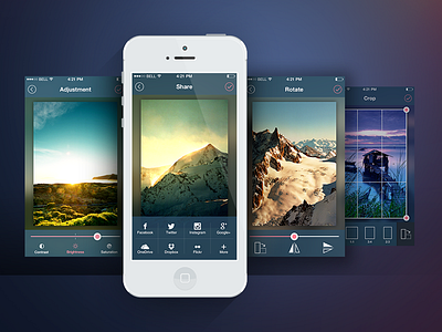 Camlab Screens application bangalore camera flat india ios7 iphone kerala lens mobile photo ui