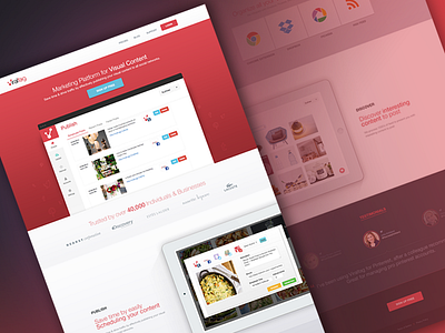 Viraltag Homepage app bangalore flat ui india kerala landing page psd social media tagging ui design web app website