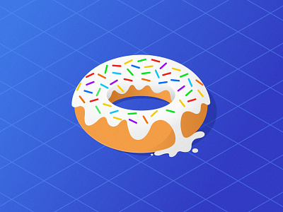 Creamy Donut abstract color colors concept creative digital art dribbble illustration latest vector
