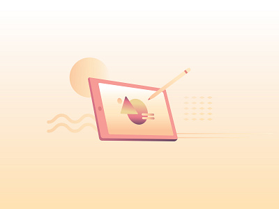 TABLET abstract animation color colors combination design digital art dribbble illustration latest minimal vector